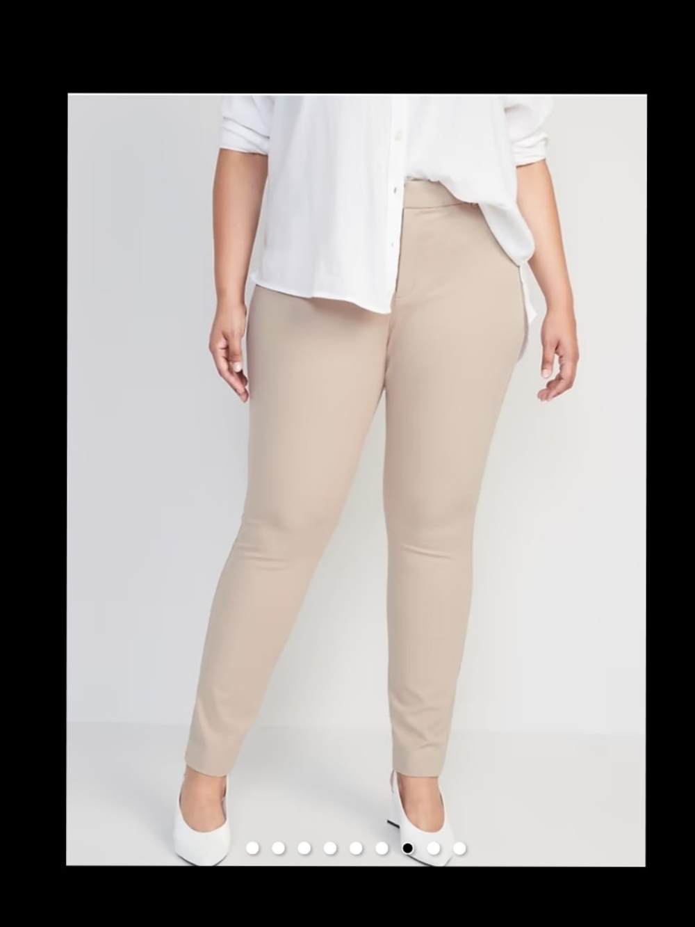 Old Navy High-Waisted Pixie Khaki Skinny Pants Women's Plus 28W NWT
